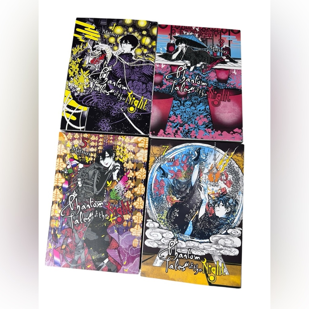 Phantom Tales of the Night Vol 1, 3, 5 & 7 Manga Bundle Fantasy Supernatural